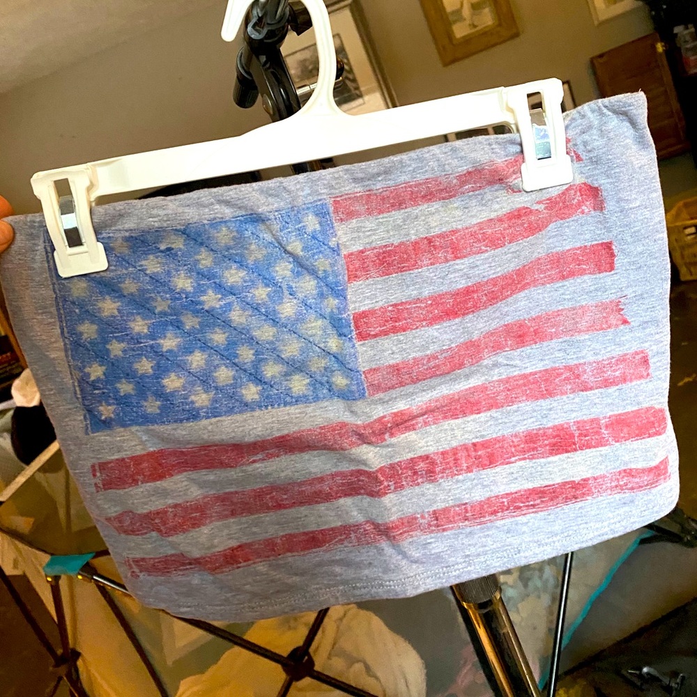 Solemio American Flag Crop Top